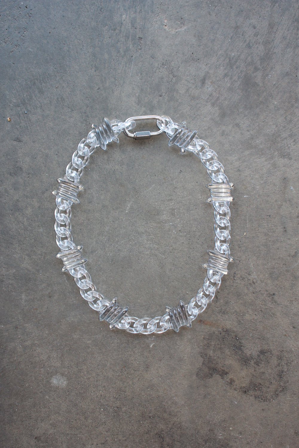 Clear Barbed Wire Chain