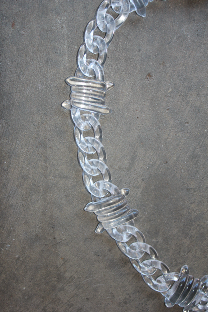 Clear Barbed Wire Chain