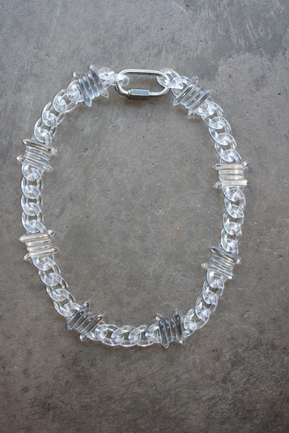 Clear Barbed Wire Chain