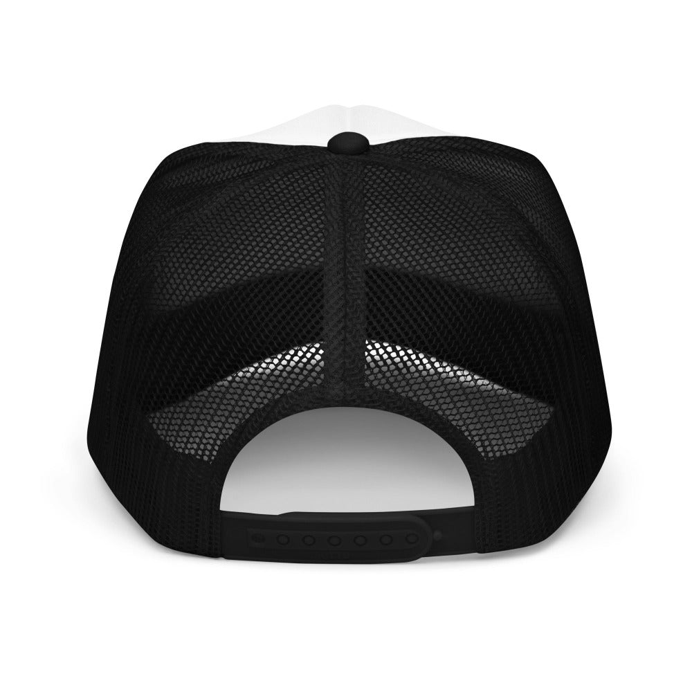 Black/White Foam Trucker Hat