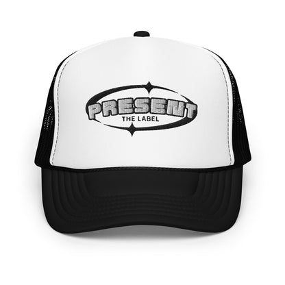 Black/White Foam Trucker Hat