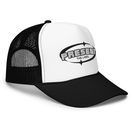 Black/White Foam Trucker Hat