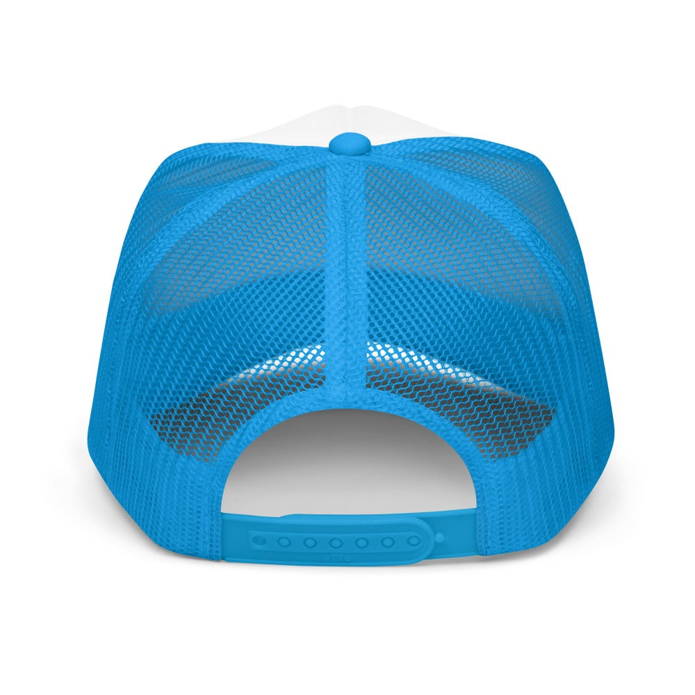 Blue/White Foam Trucker Hat